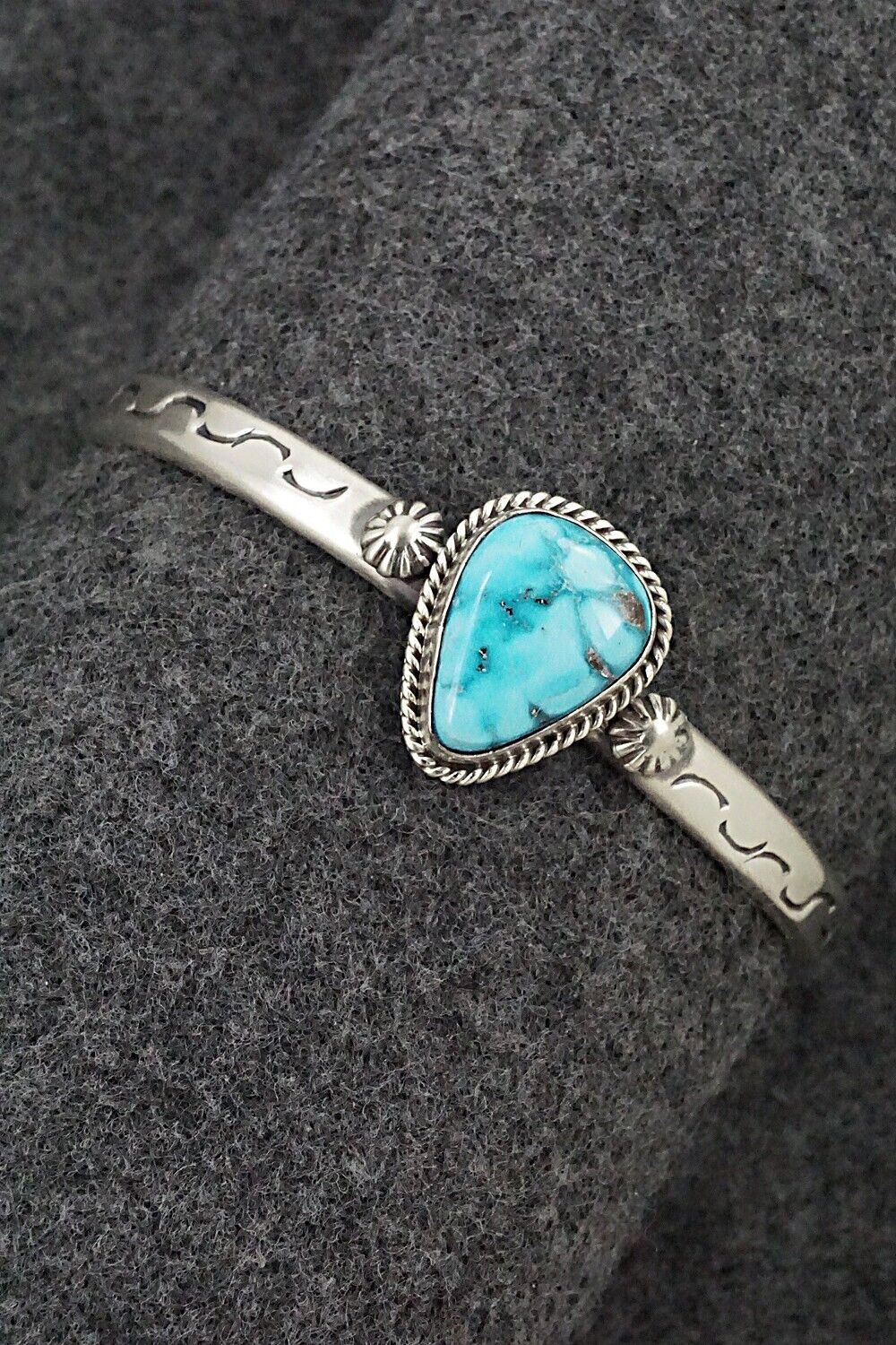 Turquoise & Sterling Silver Bracelet - Samuel Yellowhair