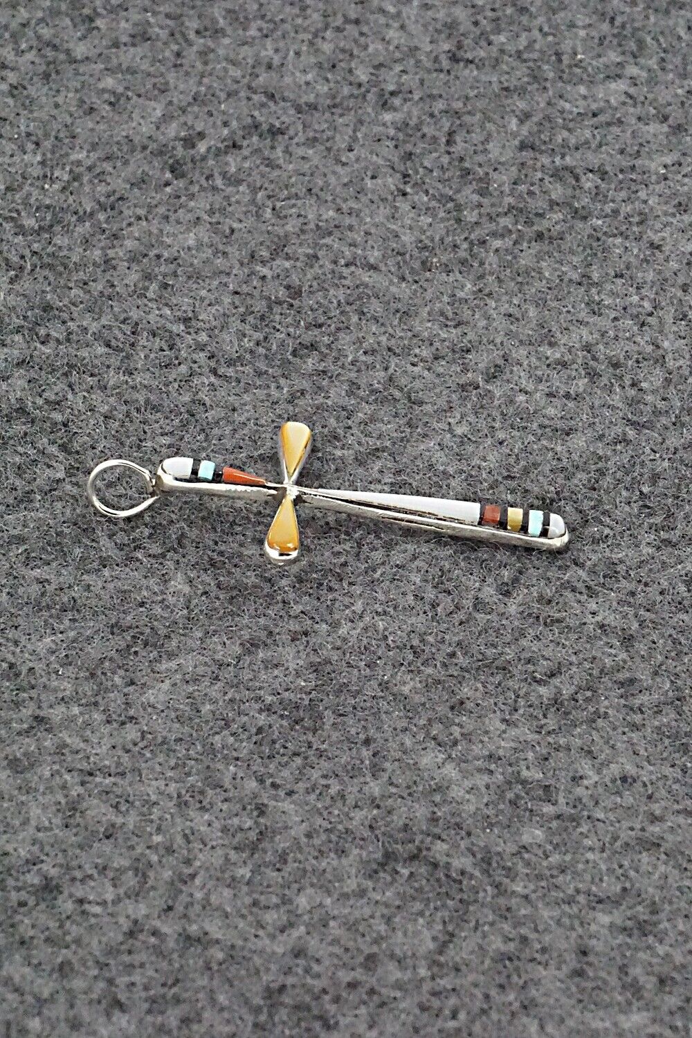 Multi Stone & Sterling Silver Pendant - Sylvester Noche