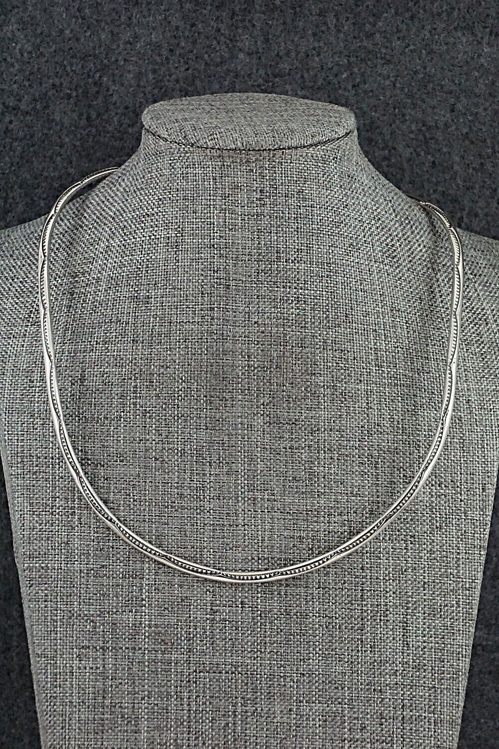 Sterling Silver Choker Necklace - Elaine Tahe