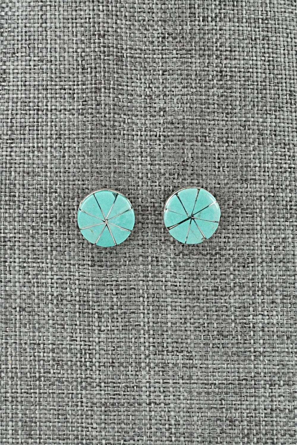 Turquoise & Sterling Silver Earrings - Johnson Laweka
