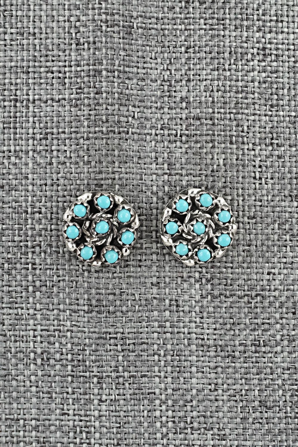 Turquoise & Sterling Silver Earrings - Randy Hooee