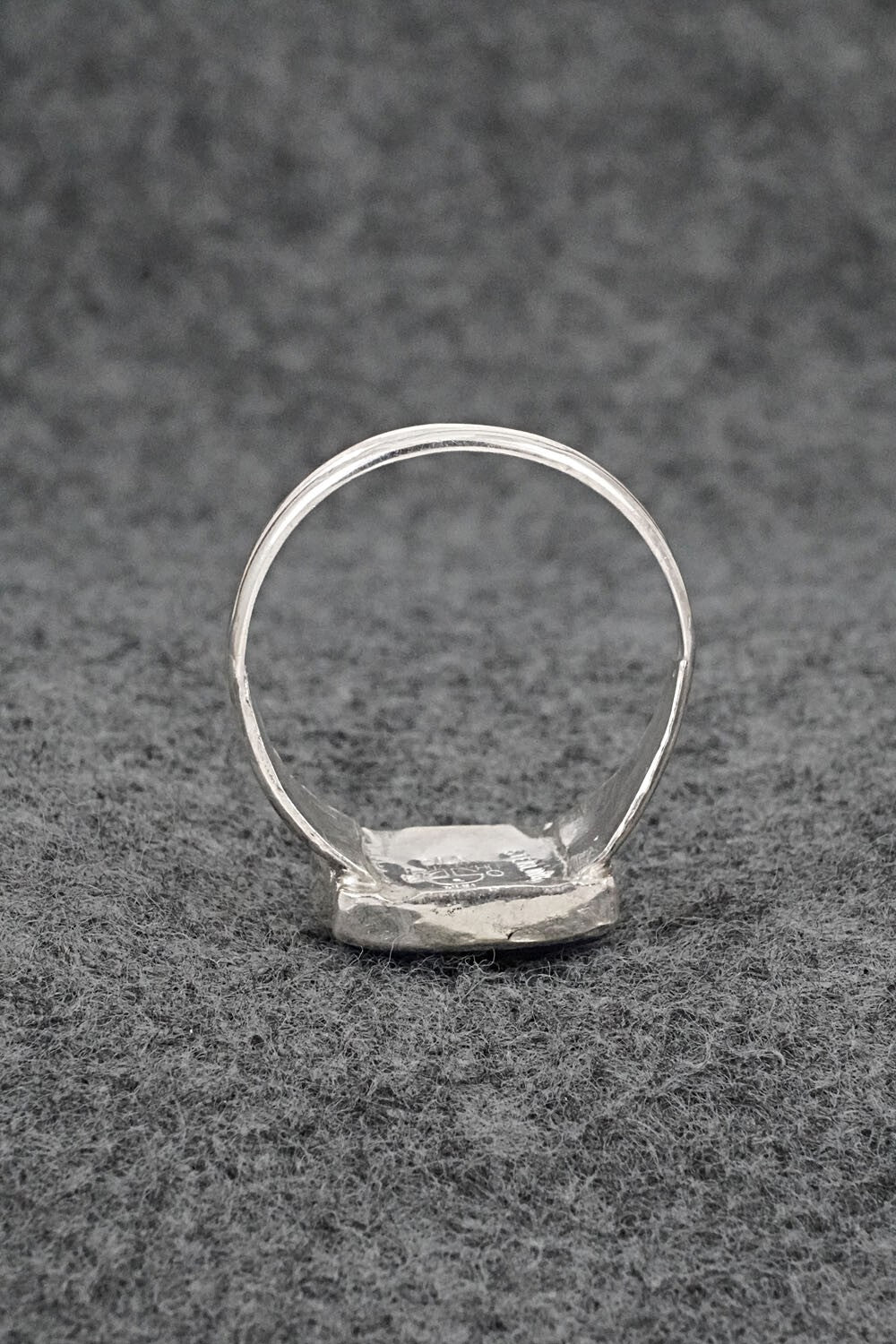 Multi-Stone & Sterling Silver Inlay Ring - Ola Eriacho - Size 14