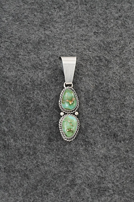 Turquoise & Sterling Silver Pendant - Rena Begay