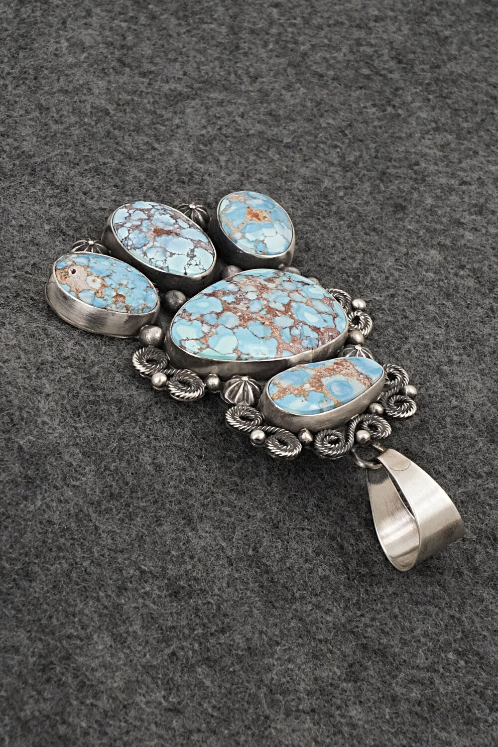 Turquoise & Sterling Silver Pendant - Darrin Livingston