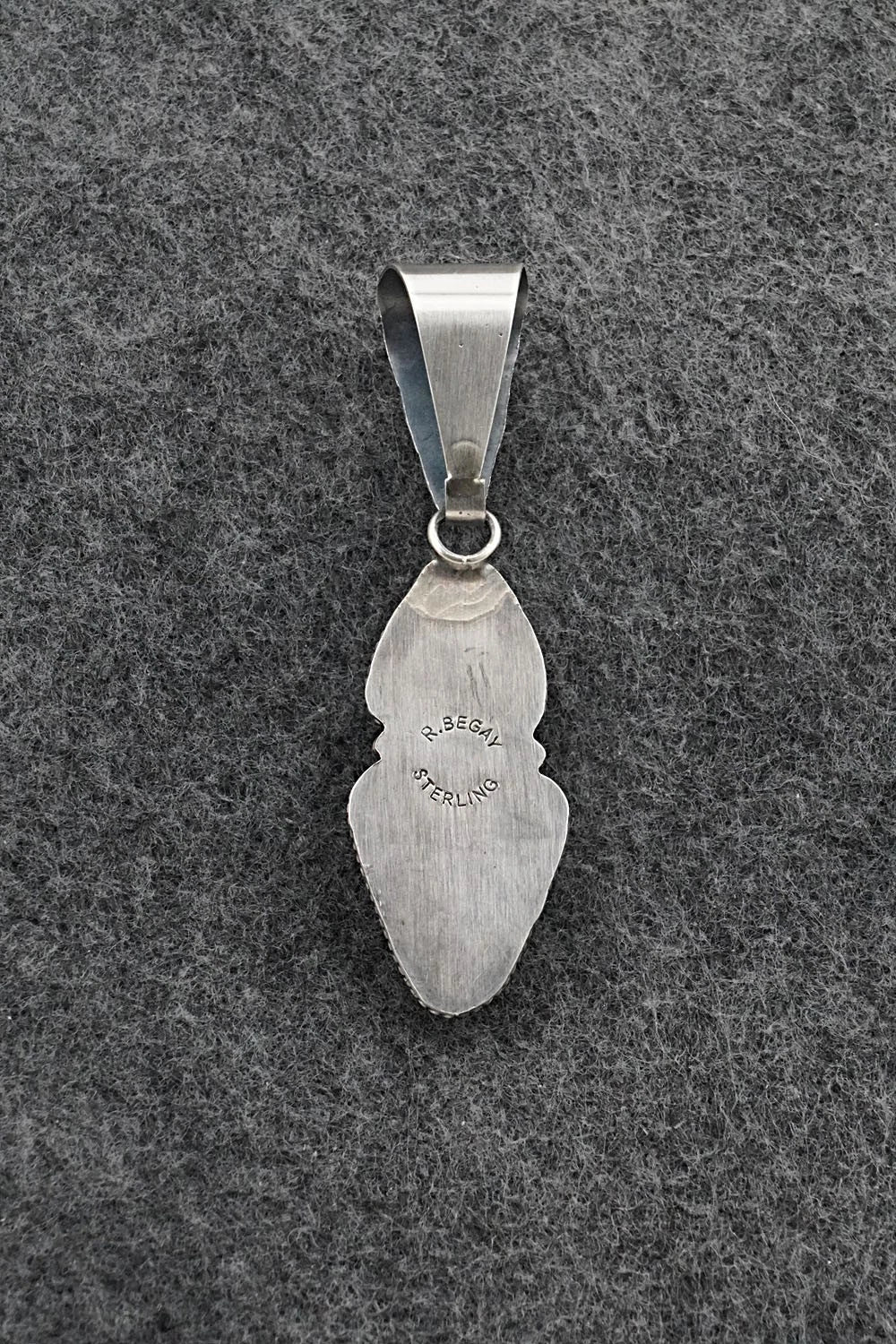 Turquoise & Sterling Silver Pendant - Eugene Gruber