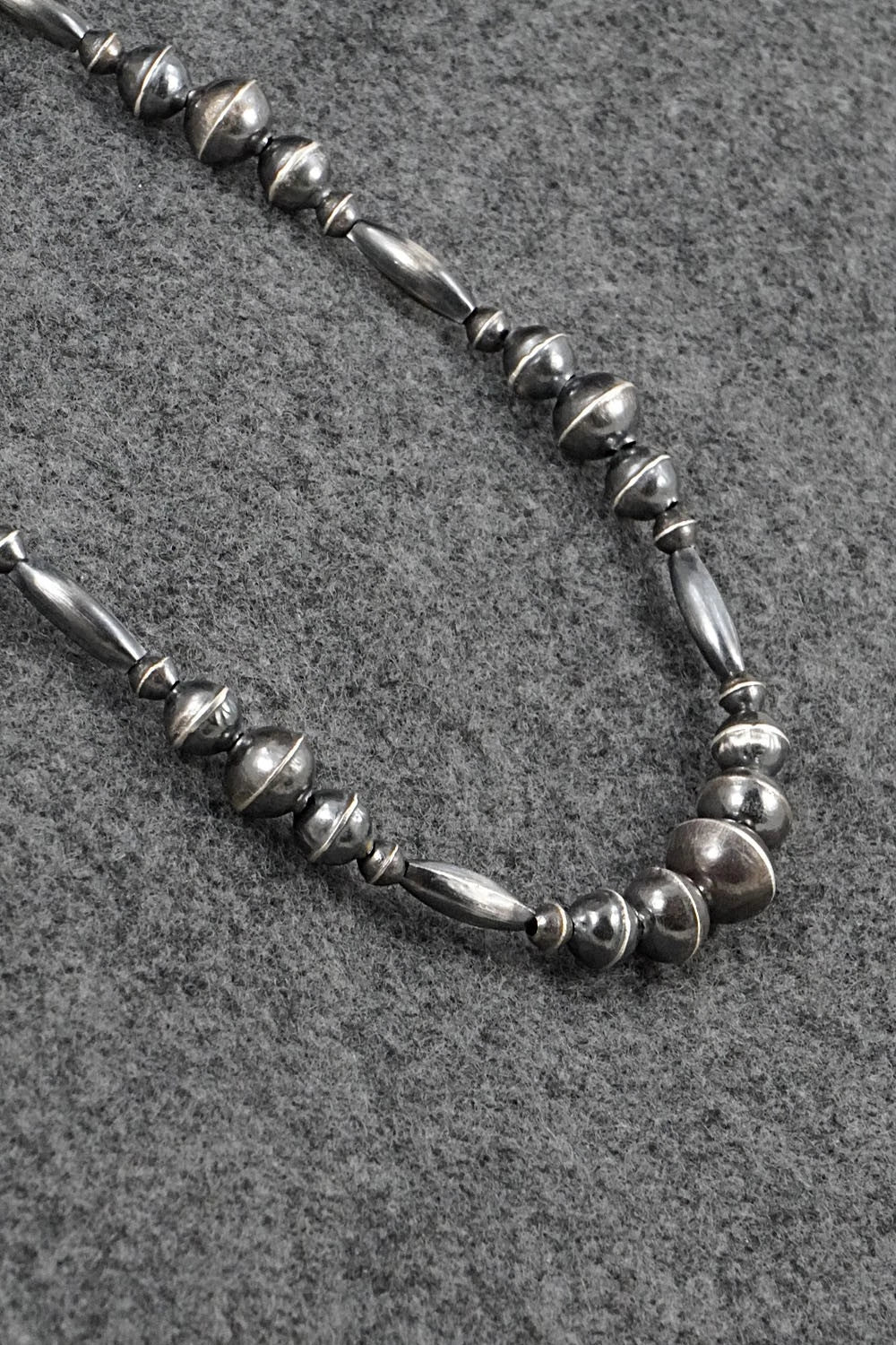 Sterling Silver Navajo Pearl Necklace 20" - Vintage