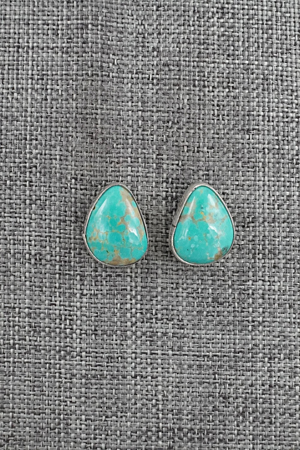 Turquoise & Sterling Silver Earrings - Rosemary Saunders