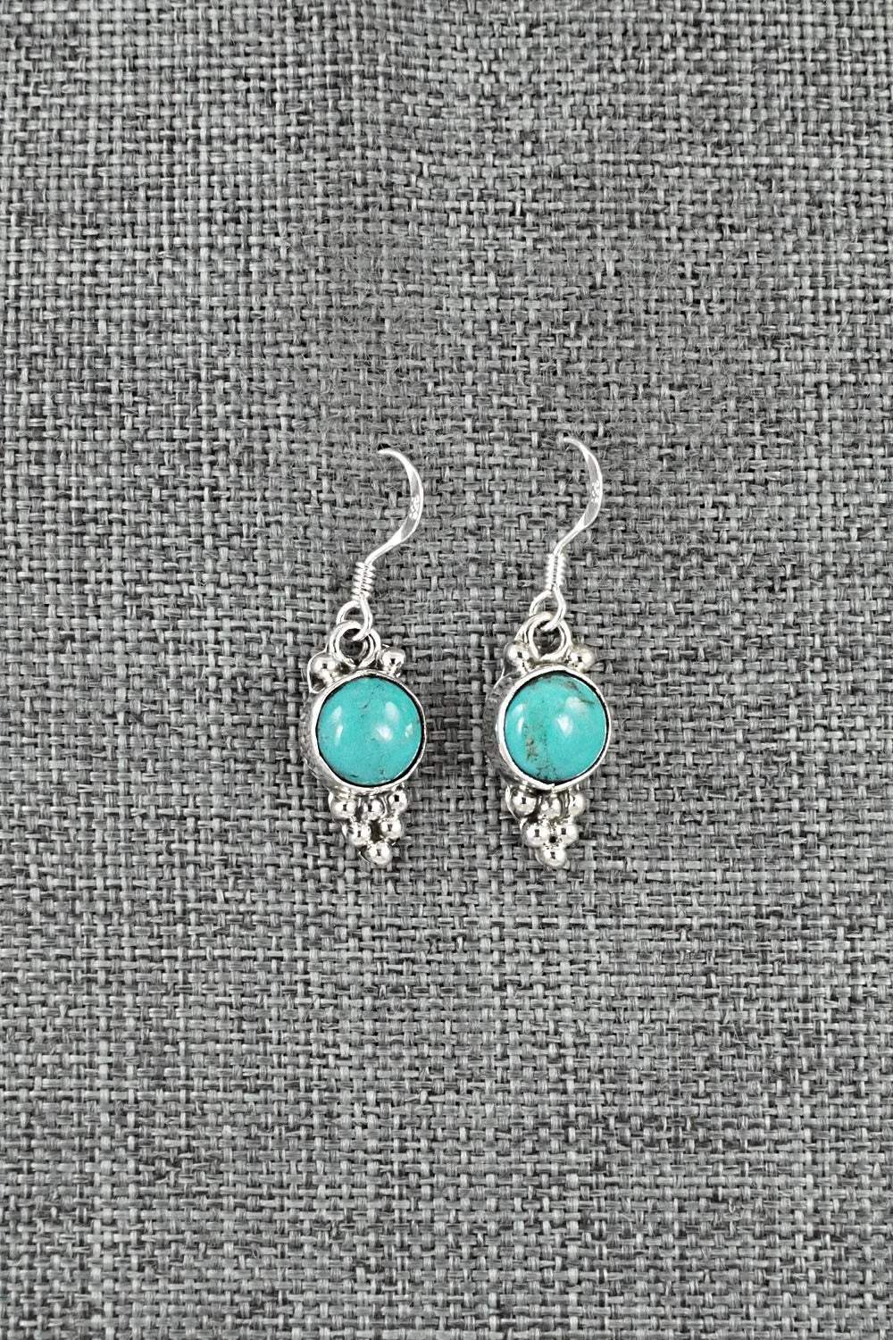 Turquoise & Sterling Silver Earrings - Isabell Yazzie