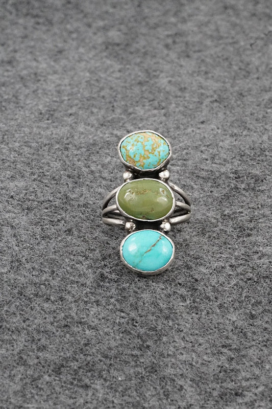 Turquoise & Sterling Silver Ring - Verley Betone - Size 6.25