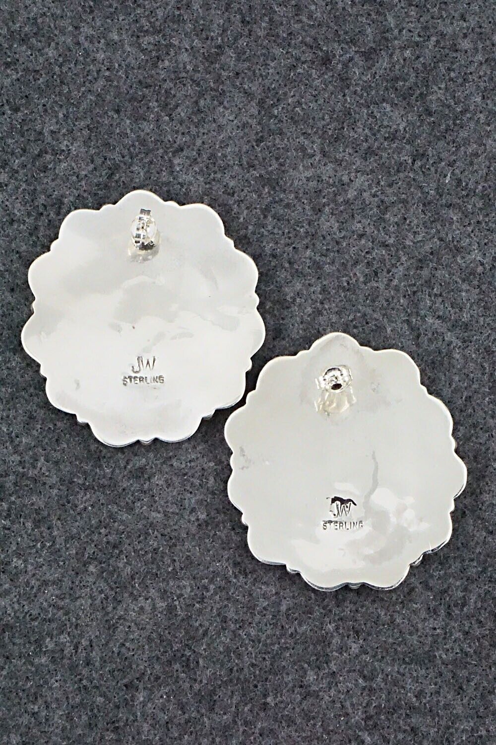 Turquoise & Sterling Silver Earrings - Justina Wilson