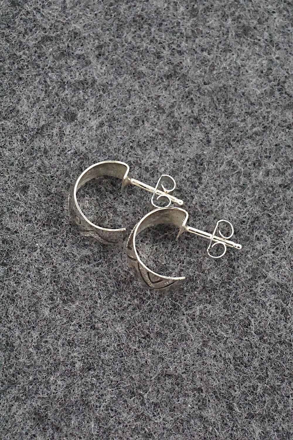 Sterling Silver Hoop Earrings - Delbert Shirley