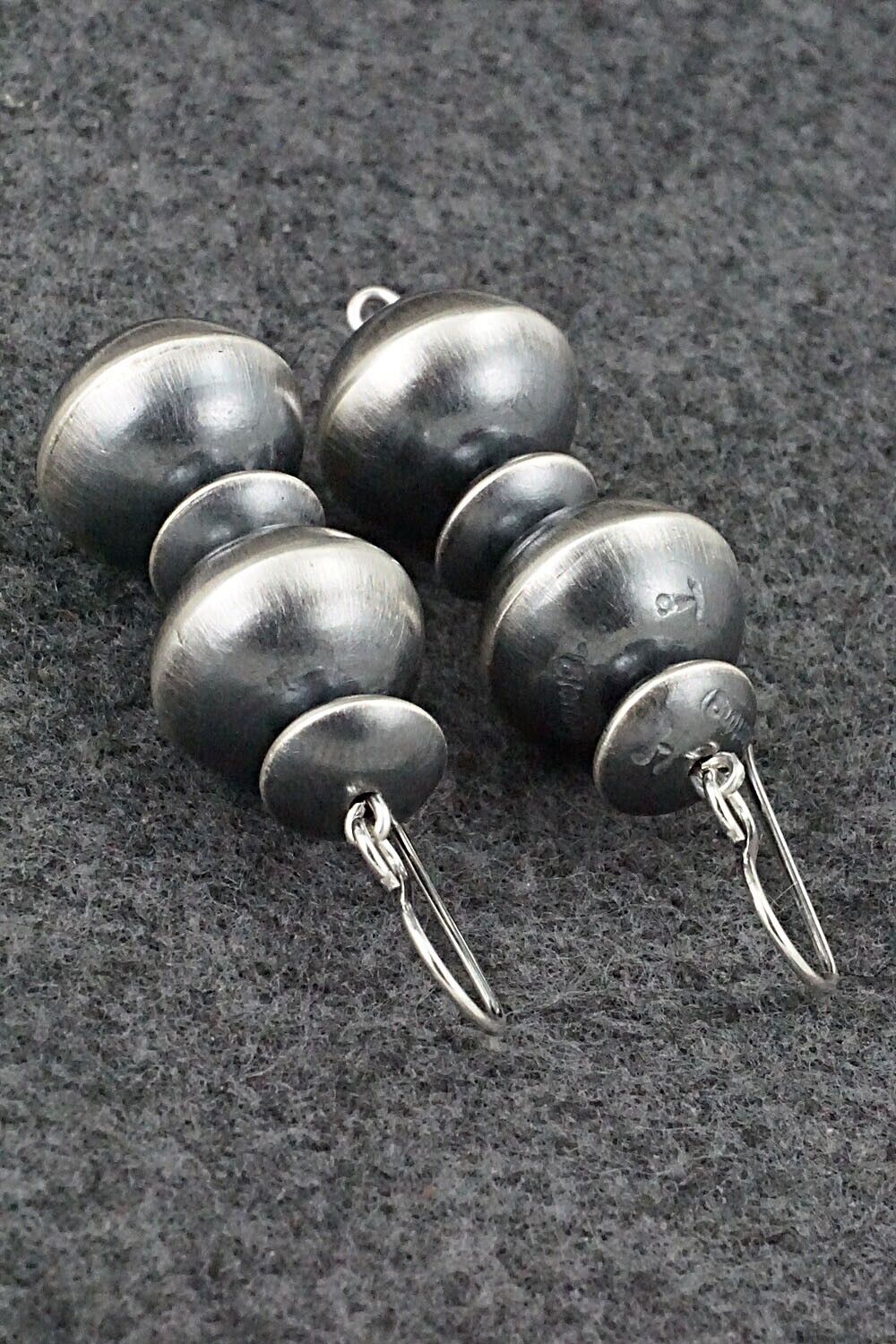 Sterling Silver Navajo Pearl Earrings - Tonisha Haley