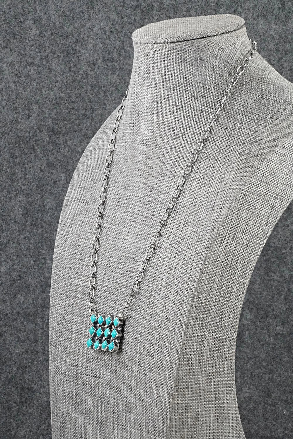 Turquoise & Sterling Silver Necklace - Melissa Anderson