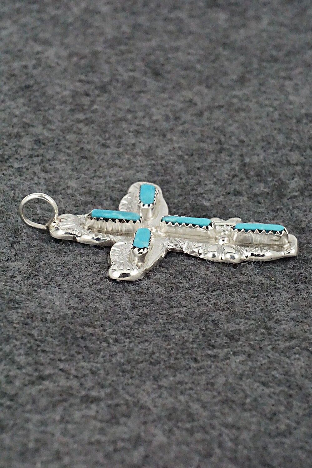 Turquoise & Sterling Silver Pendant - Verona Quam