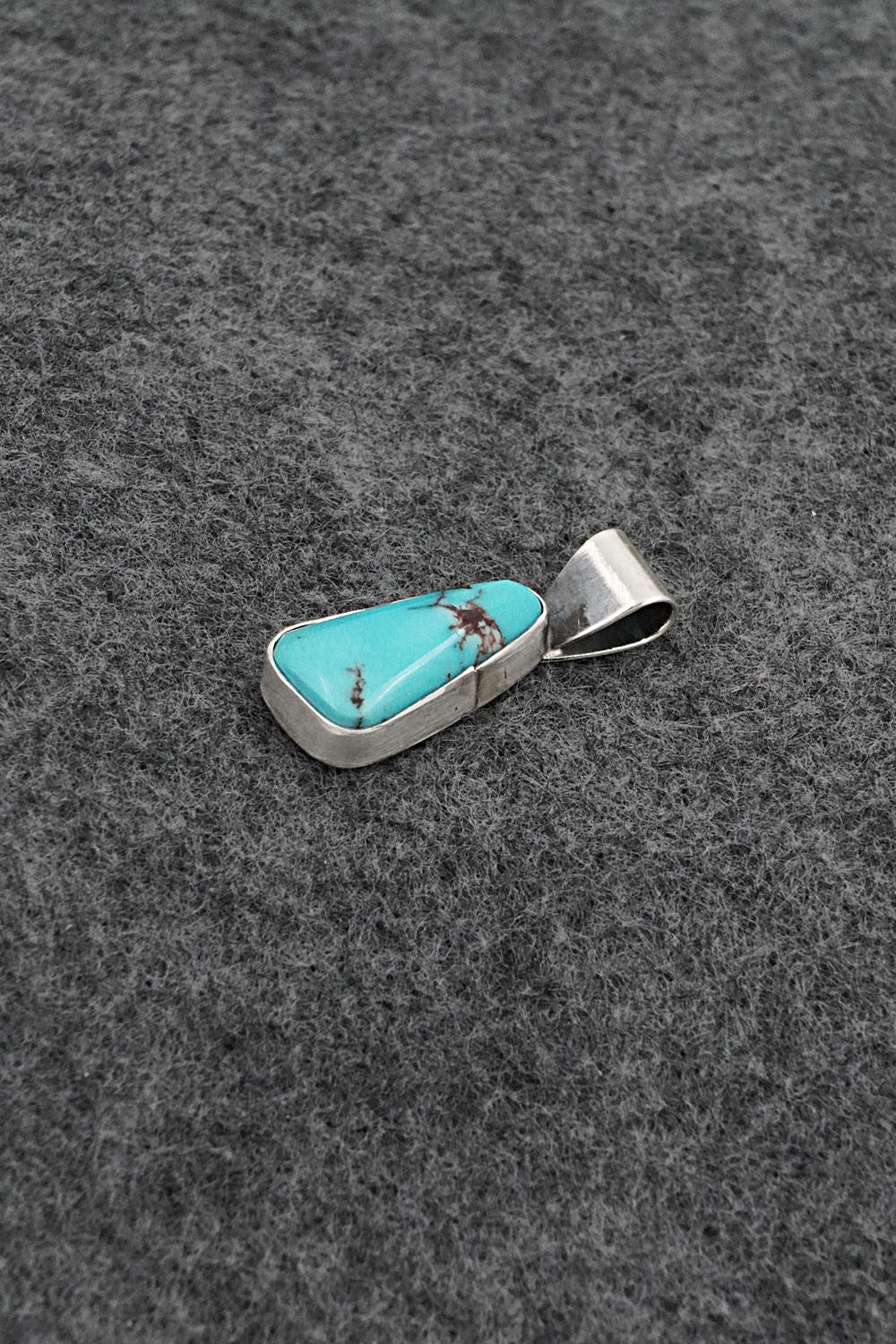 Turquoise & Sterling Silver Pendant - Rena Begay
