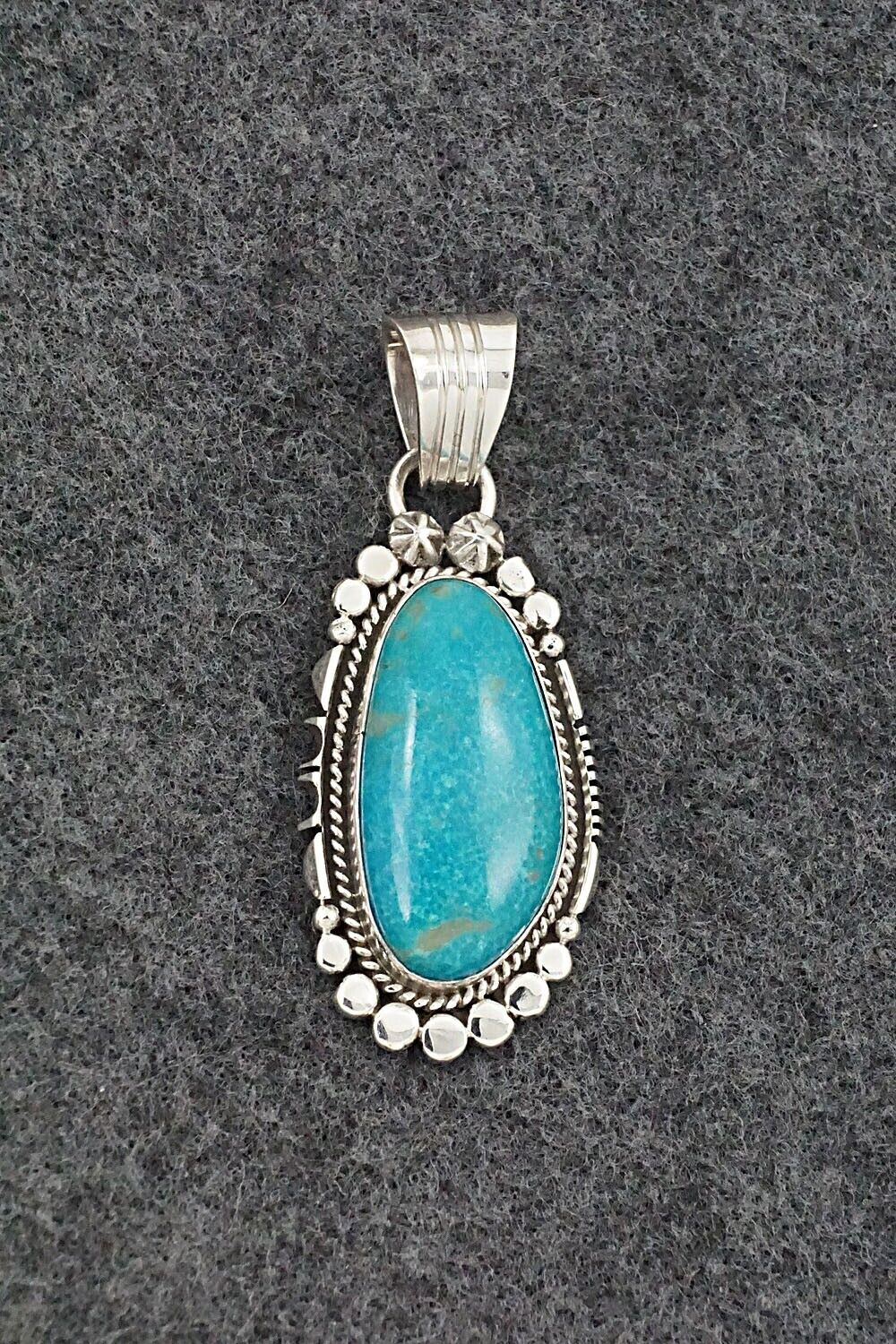 Turquoise & Sterling Silver Pendant - Daniel Benally