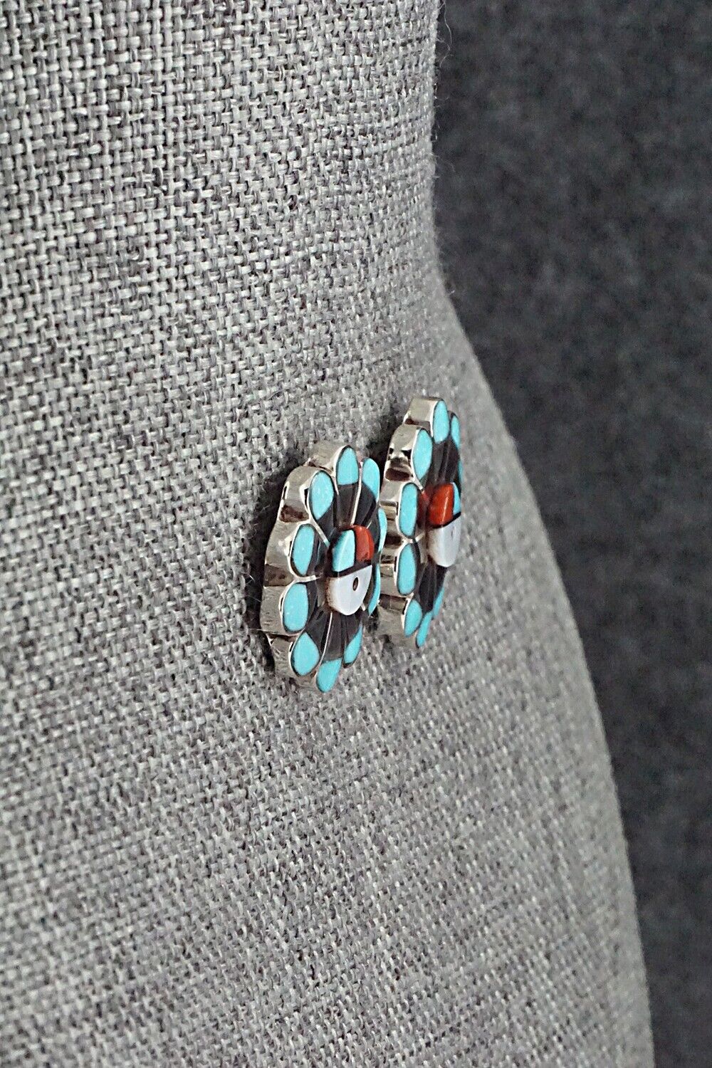 Multi Stone & Sterling Silver Earrings - Janice Lalio