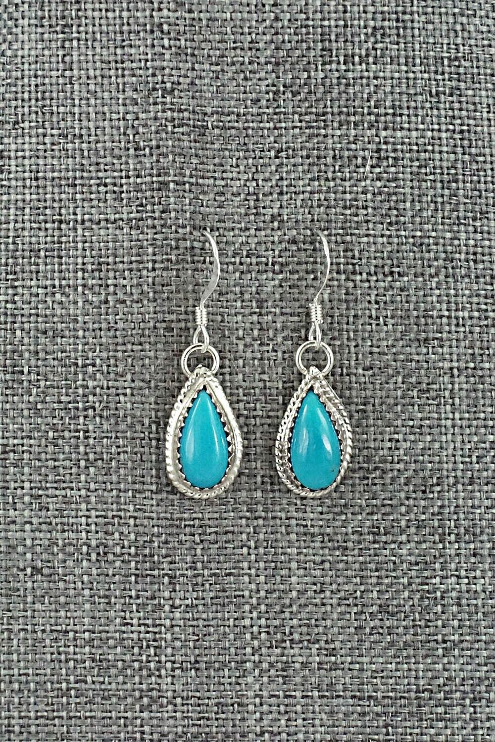 Turquoise & Sterling Silver Earrings - Angeline Platero