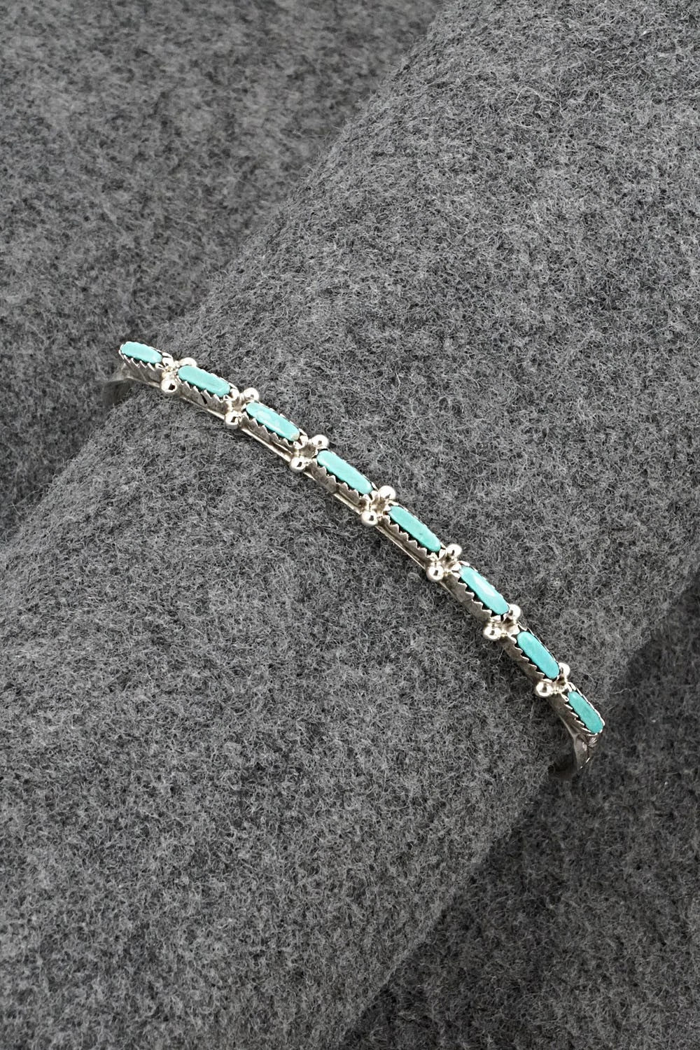 Turquoise & Sterling Silver Bracelet - Murray Hannaweeka
