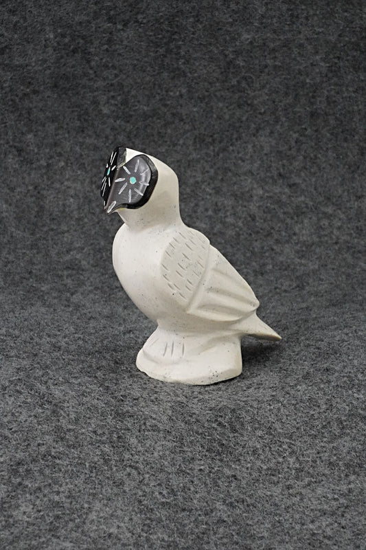 Owl Zuni Fetish Carving - Enrike Leekya