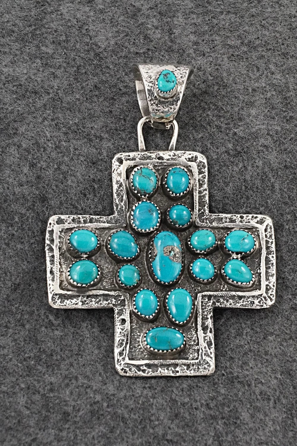 Turquoise & Sterling Silver Pendant - Delbert Arviso