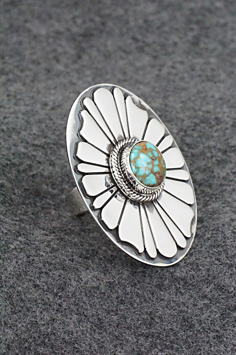 Turquoise & Sterling Silver Ring - Marita Benally - Size 7