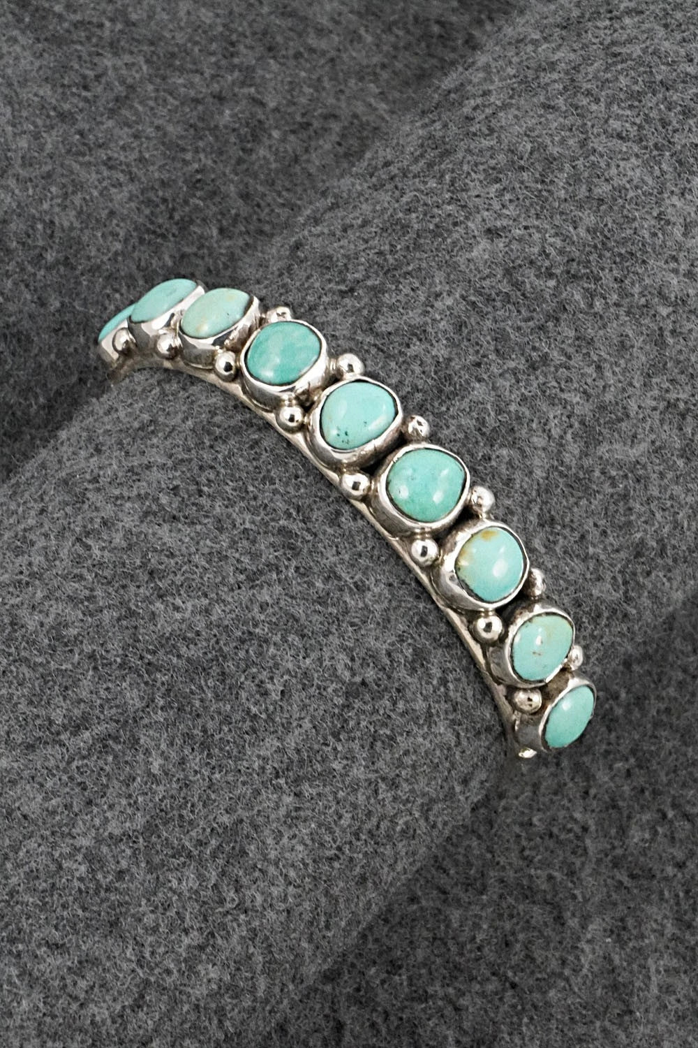 Turquoise & Sterling Silver Bracelet - Priscilla Reeder