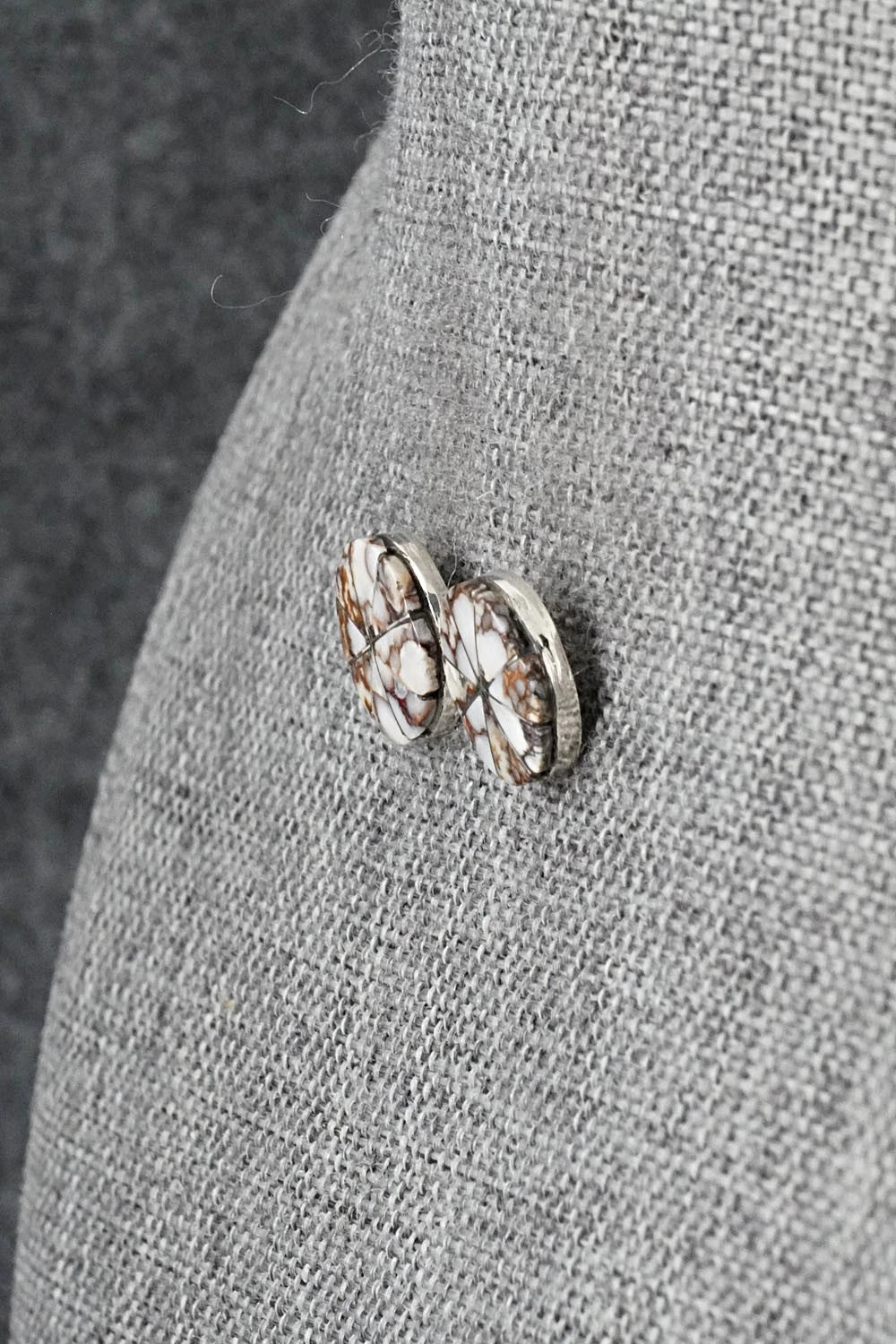 Wild Horse & Sterling Silver Earrings - Johnson Laweka