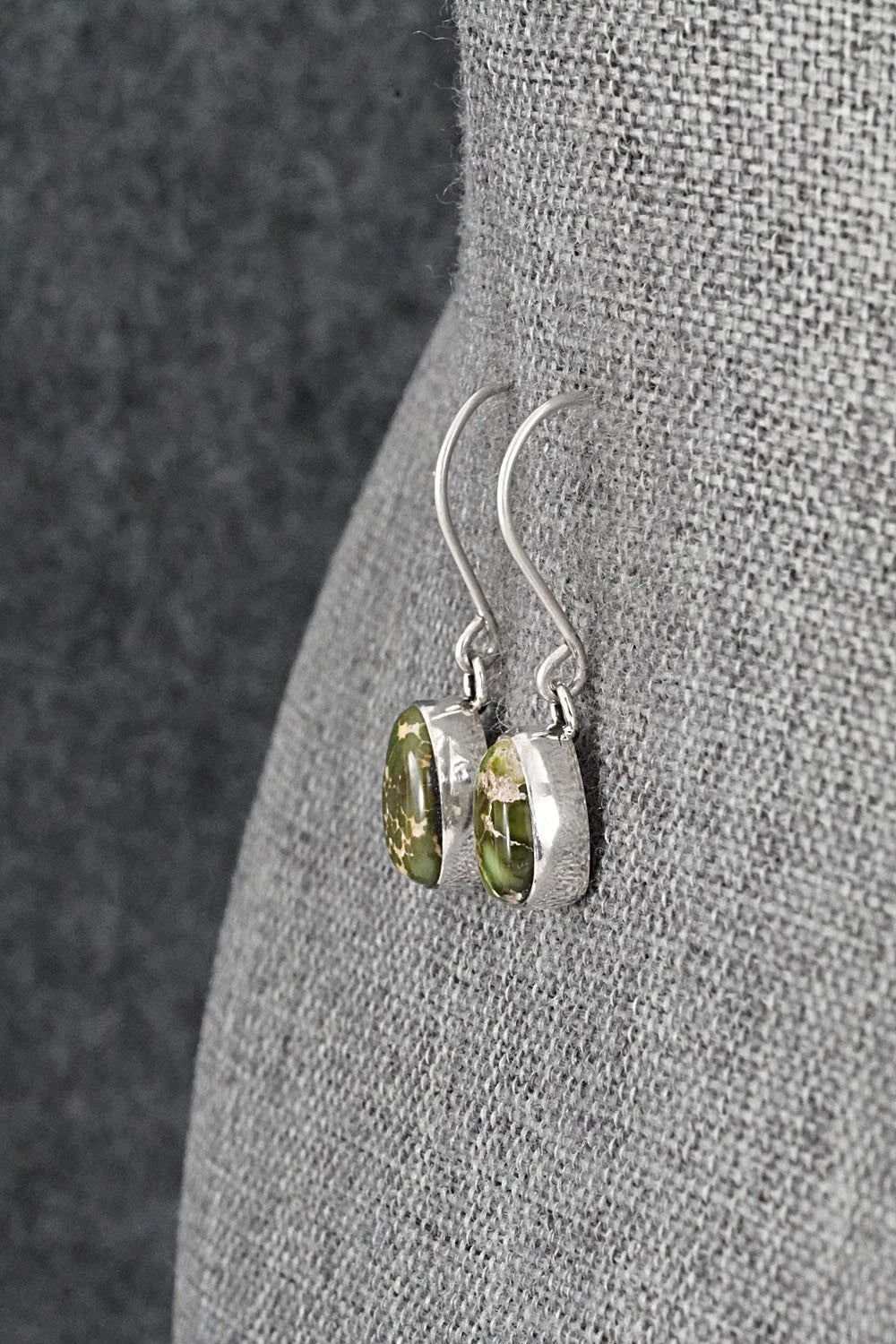 Turquoise & Sterling Silver Earrings - Eugene Gruber