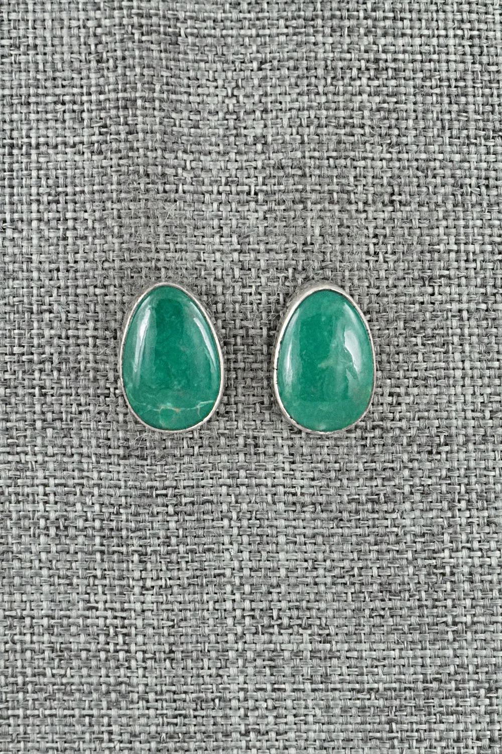 Turquoise & Sterling Silver Earrings - Rosemary Saunders