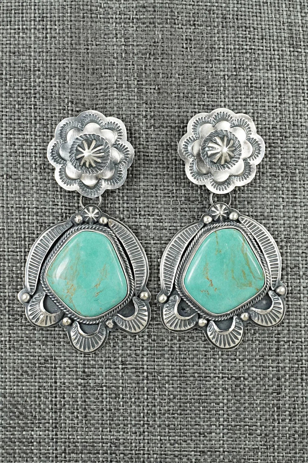 Turquoise & Sterling Silver Earrings - Randy Boyd