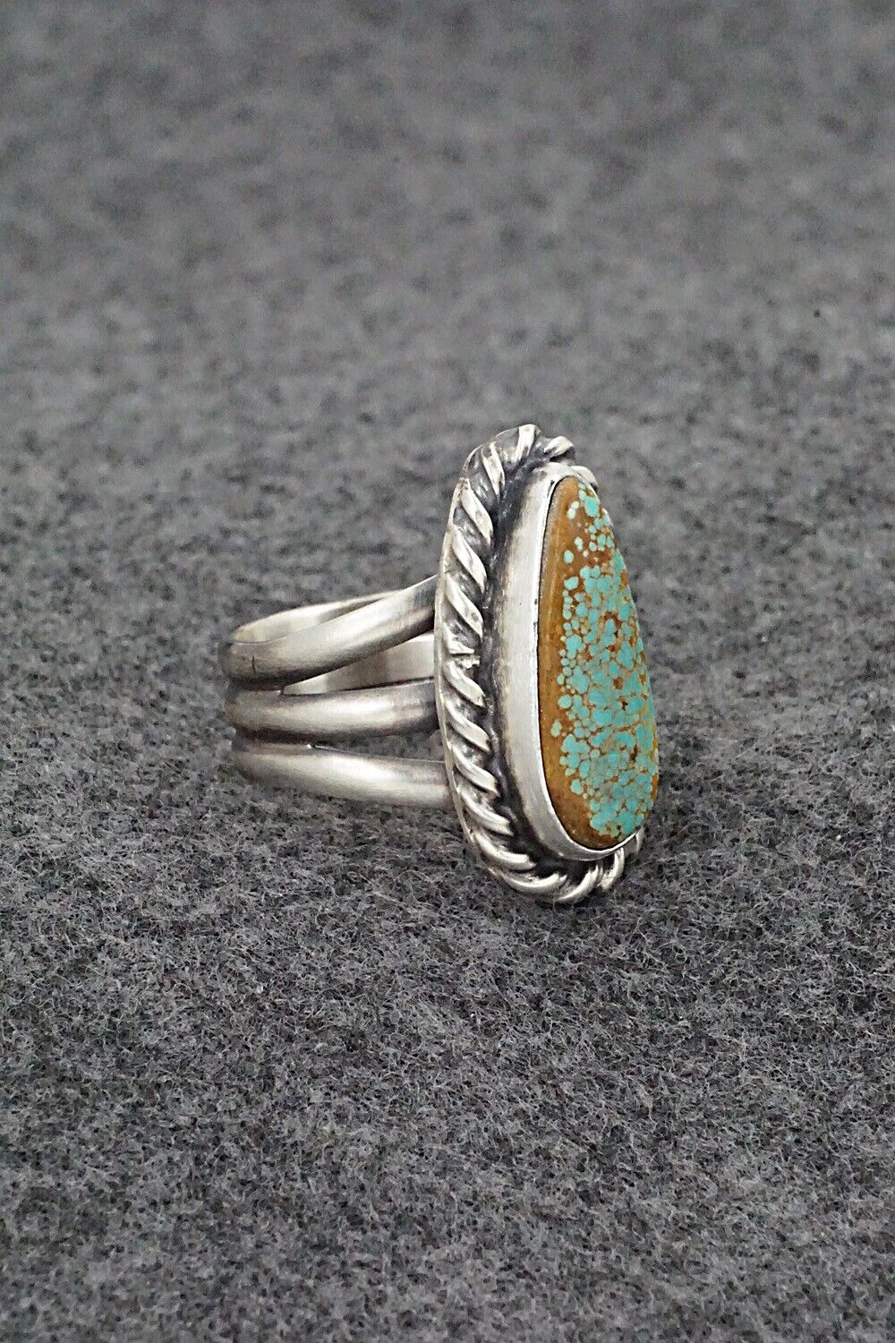 Turquoise & Sterling Silver Ring - Kathleen Livingston - Size 7
