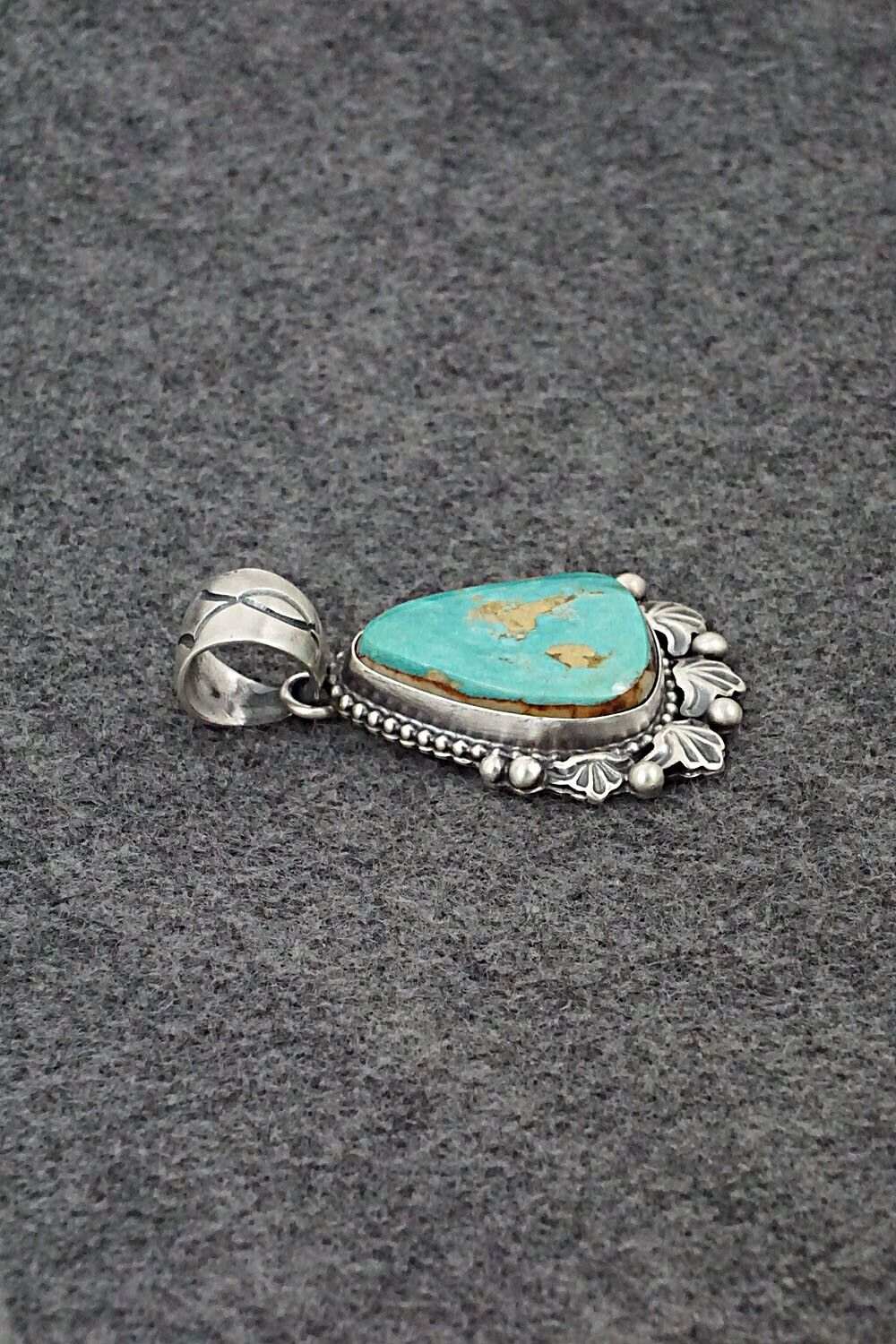 Turquoise & Sterling Silver Pendant - Randy Boyd