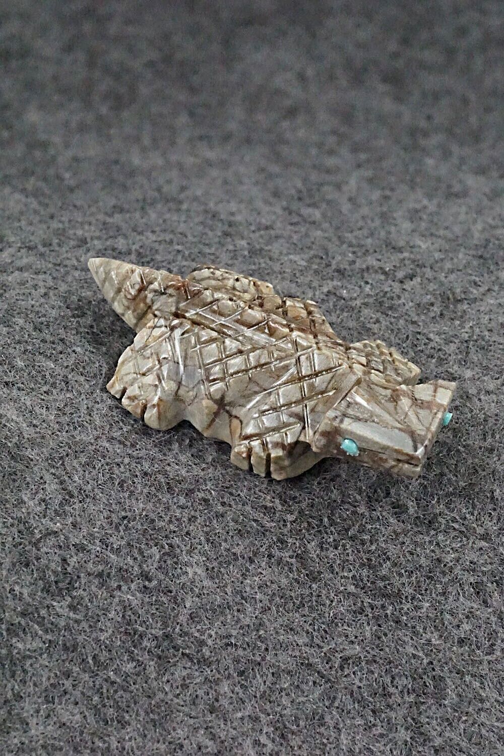 Horned Toad Zuni Fetish Carving - Carl Etsate