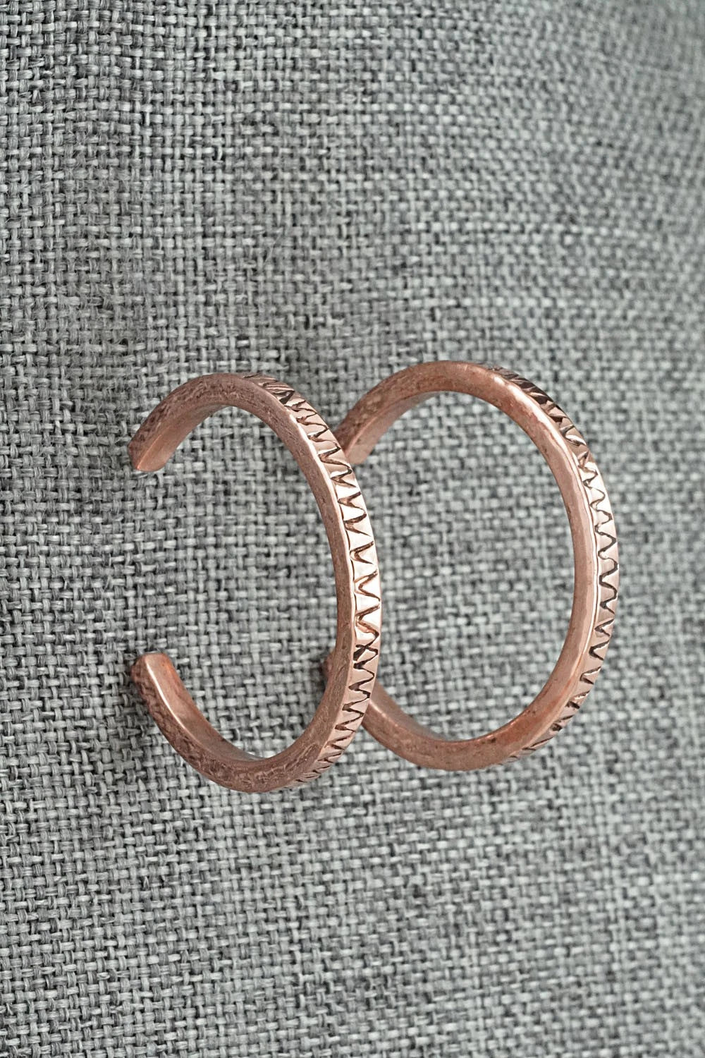 Copper Hoop Earrings - Elaine Tahe