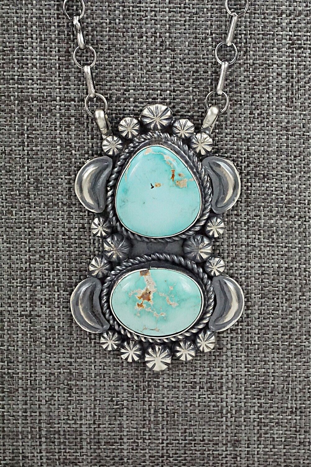 Turquoise & Sterling Silver Necklace - Jeff James