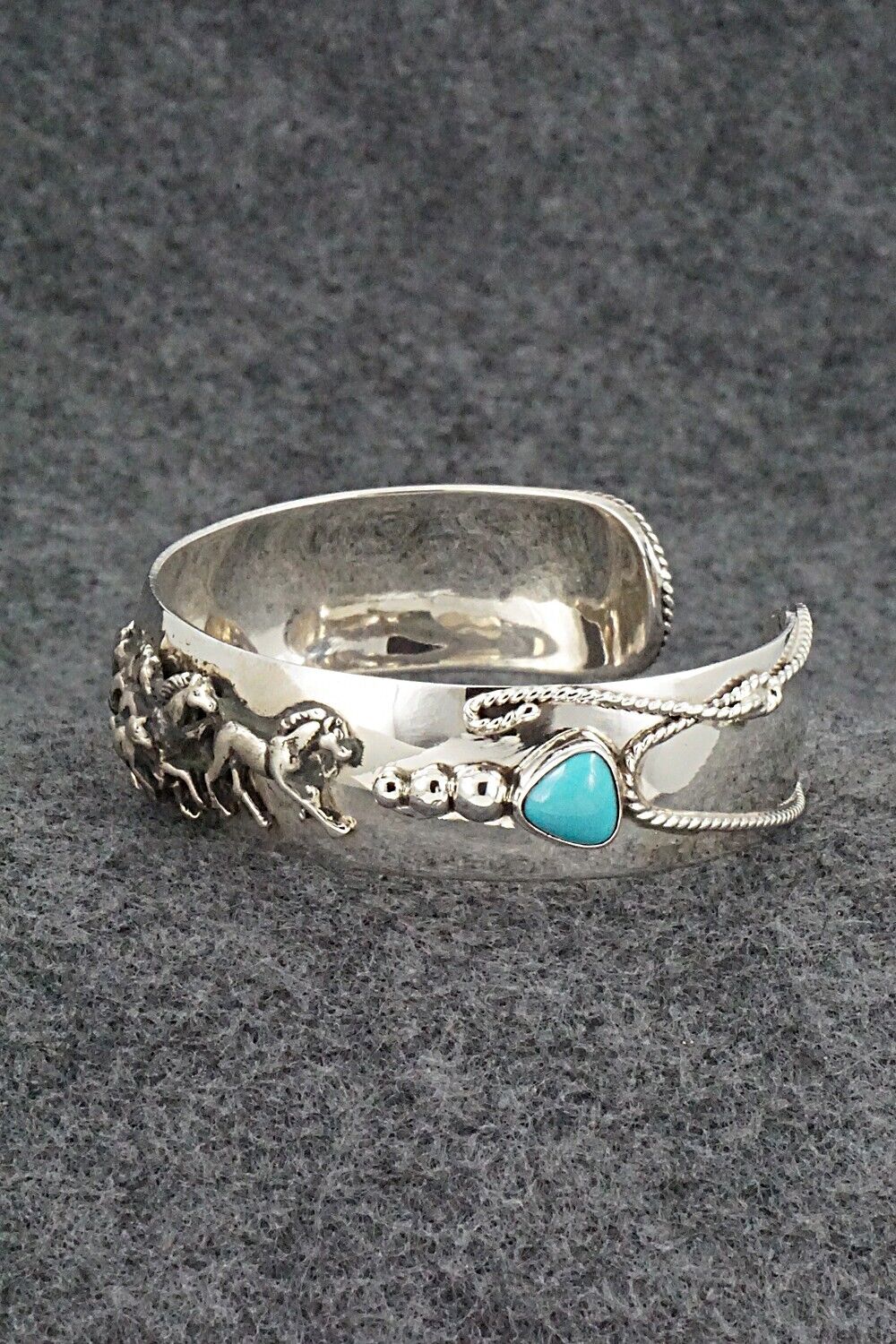 Turquoise & Sterling Silver Bracelet - Bobby Platero