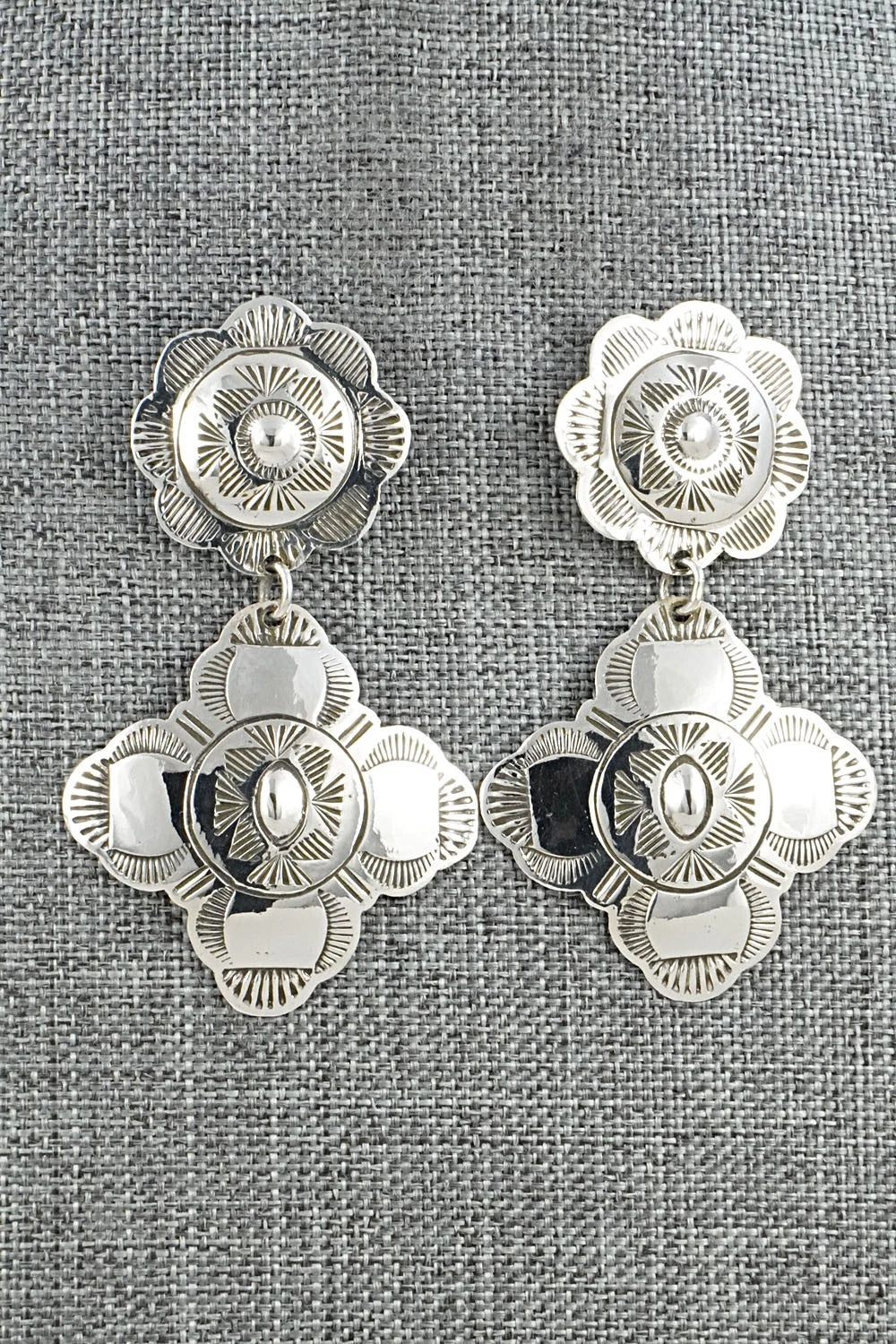Sterling Silver Earrings - Bertha Begay
