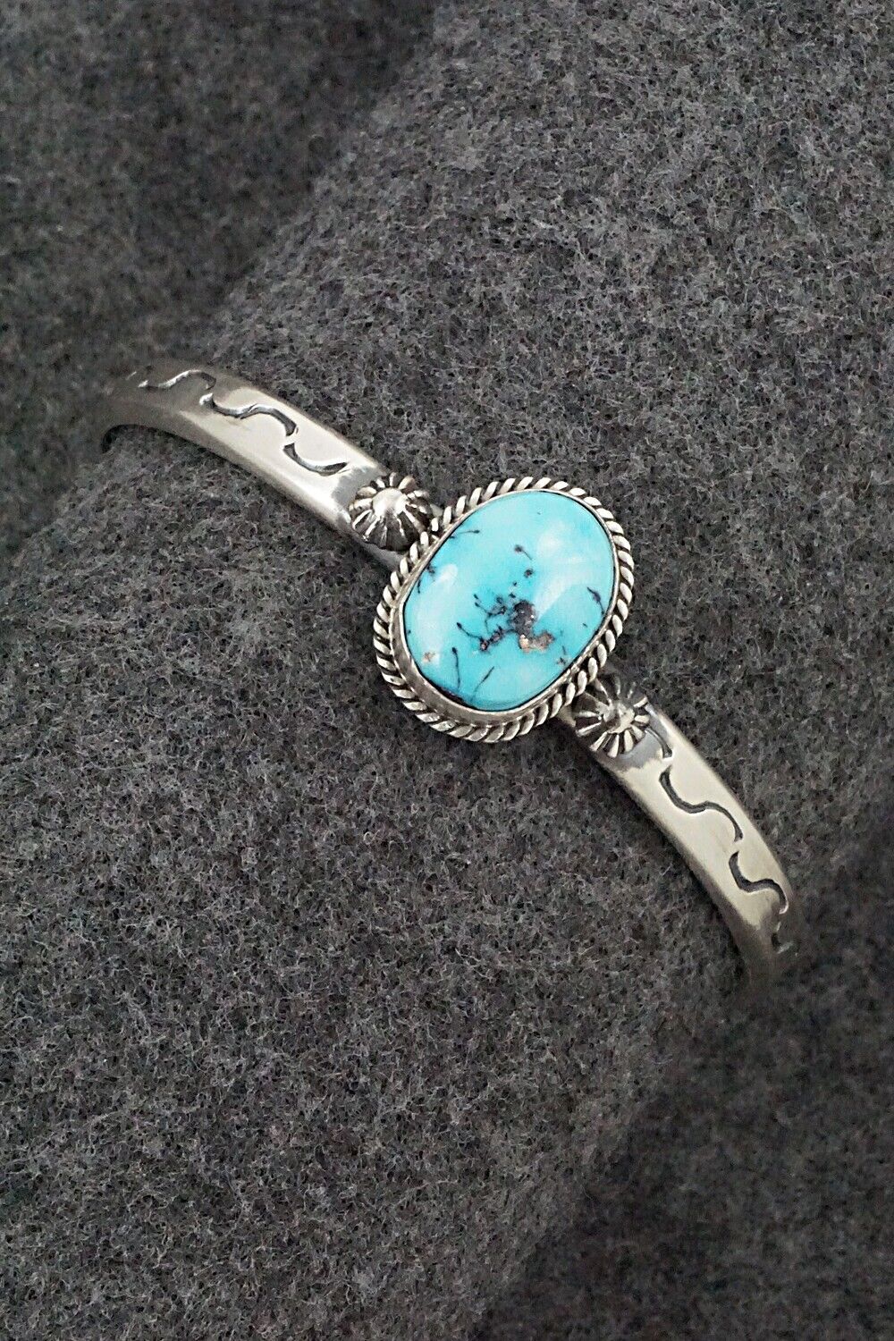 Turquoise & Sterling Silver Bracelet - Samuel Yellowhair