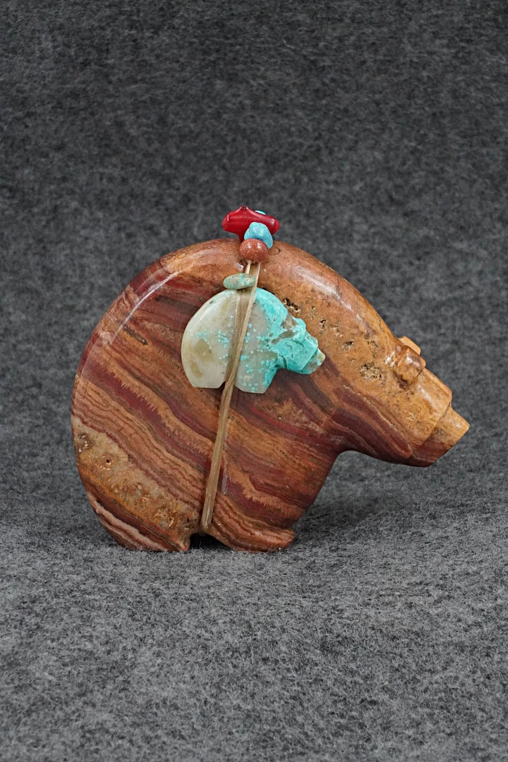 Bear with Cub Zuni Fetish Carving - Paulette & Farlan Quam