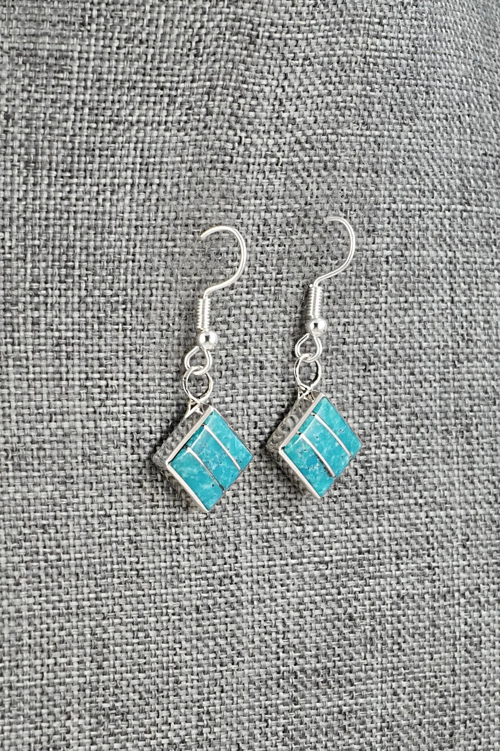 Turquoise and Sterling Silver Earrings - Michelle Haloo