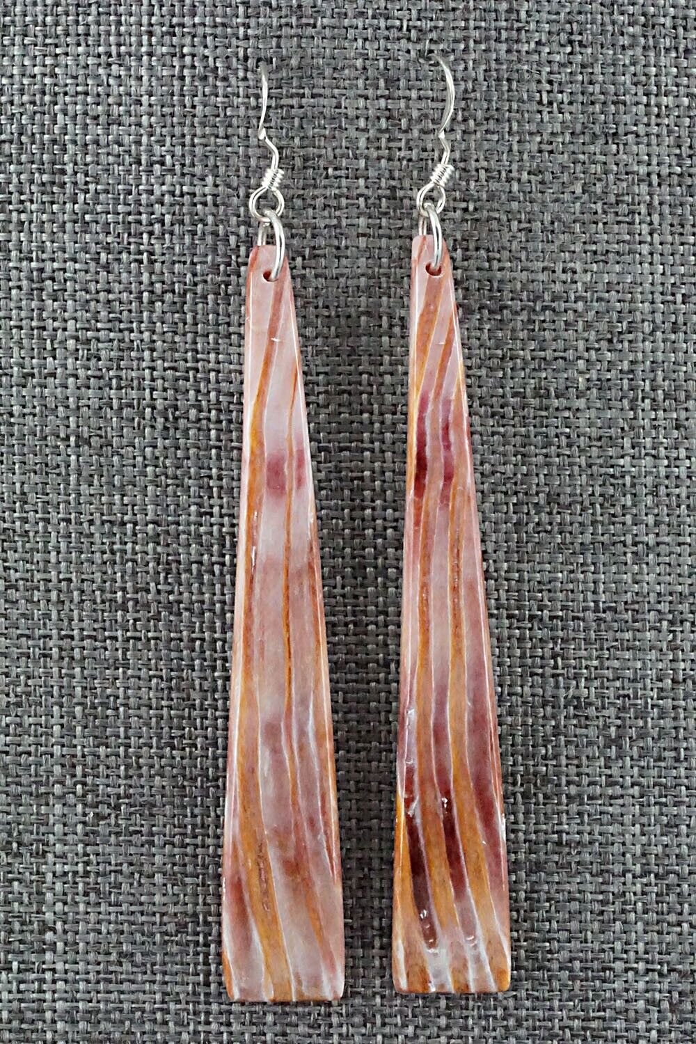 Spiny Oyster & Sterling Silver Earrings - Jesus Espino