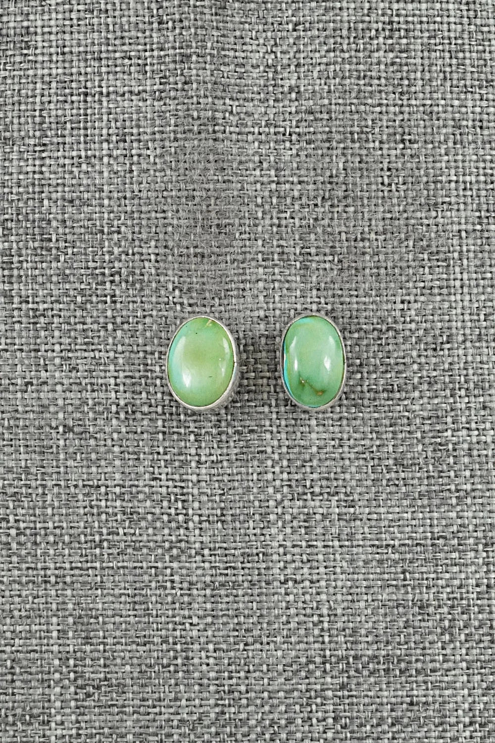 Turquoise & Sterling Silver Earrings - Eugene Gruber
