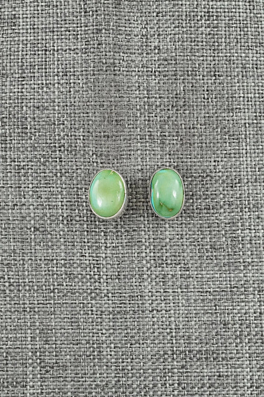 Turquoise & Sterling Silver Earrings - Eugene Gruber