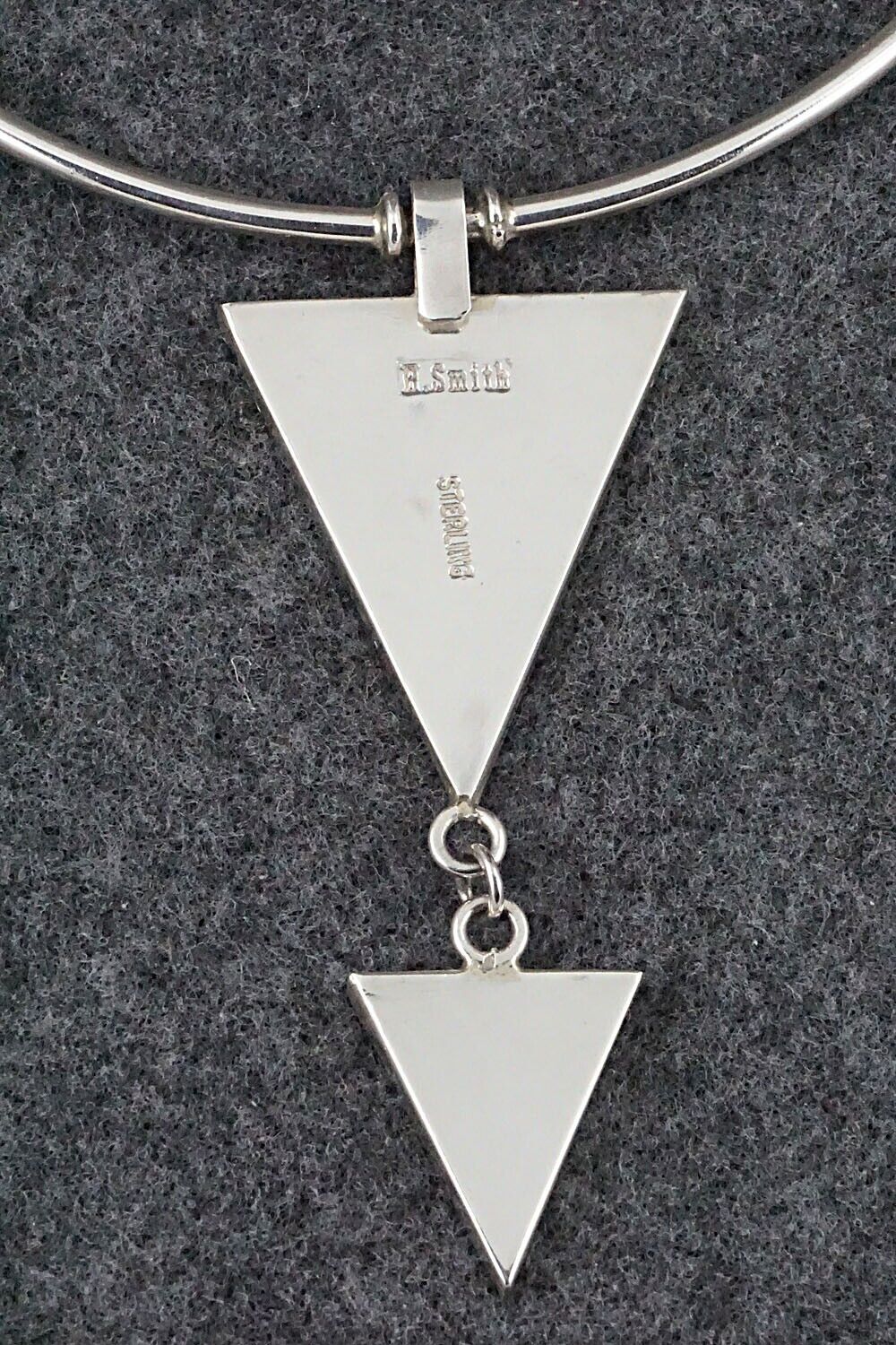 Spiny Oyster & Sterling Silver Necklace - Harold Smith
