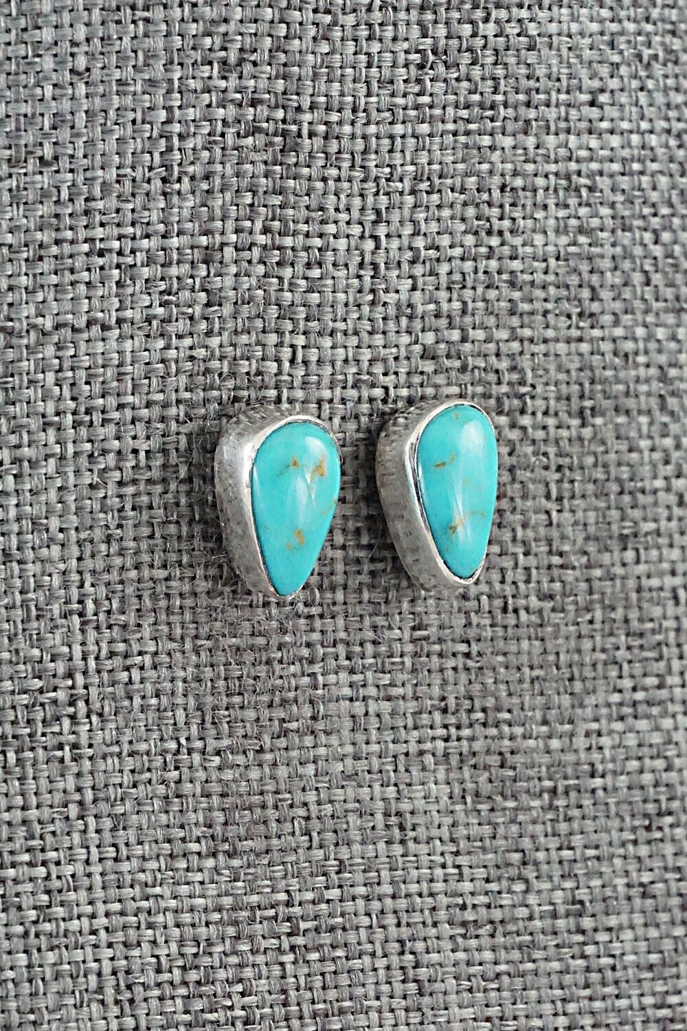 Turquoise & Sterling Silver Earrings - Marco Begaye