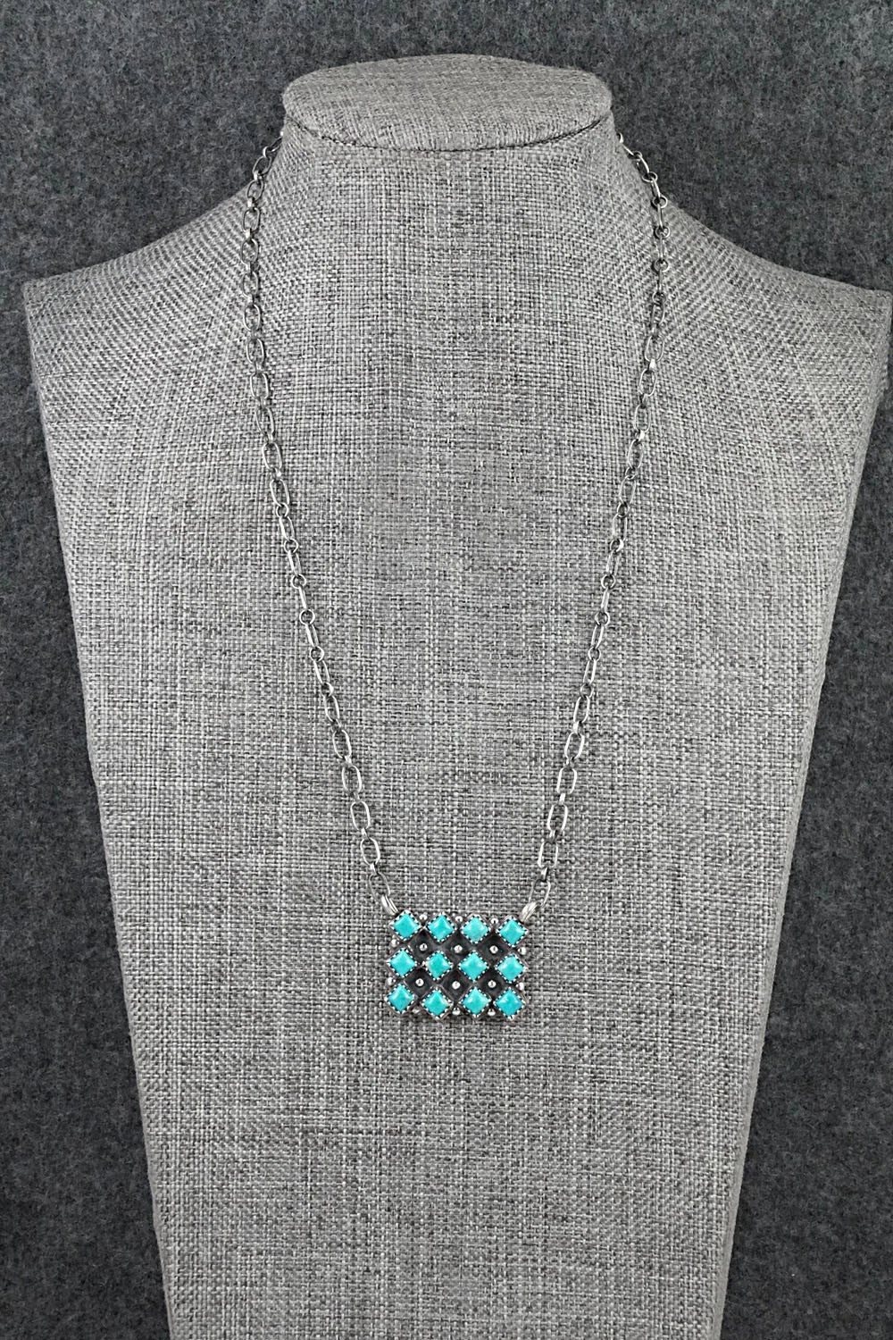 Turquoise & Sterling Silver Necklace - Melissa Anderson
