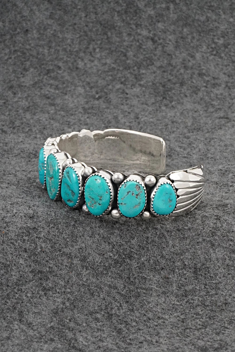 Turquoise & Sterling Silver Bracelet - Wilbert Muskett Sr.