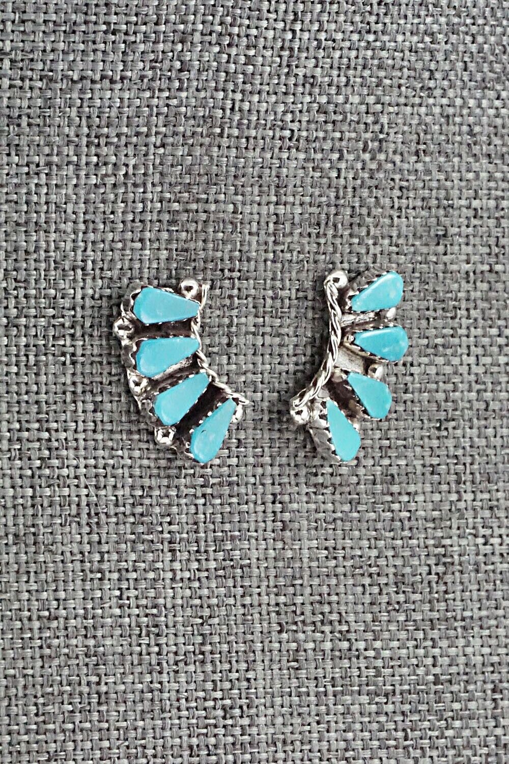 Turquoise & Sterling Silver Earrings - Diane Cachini