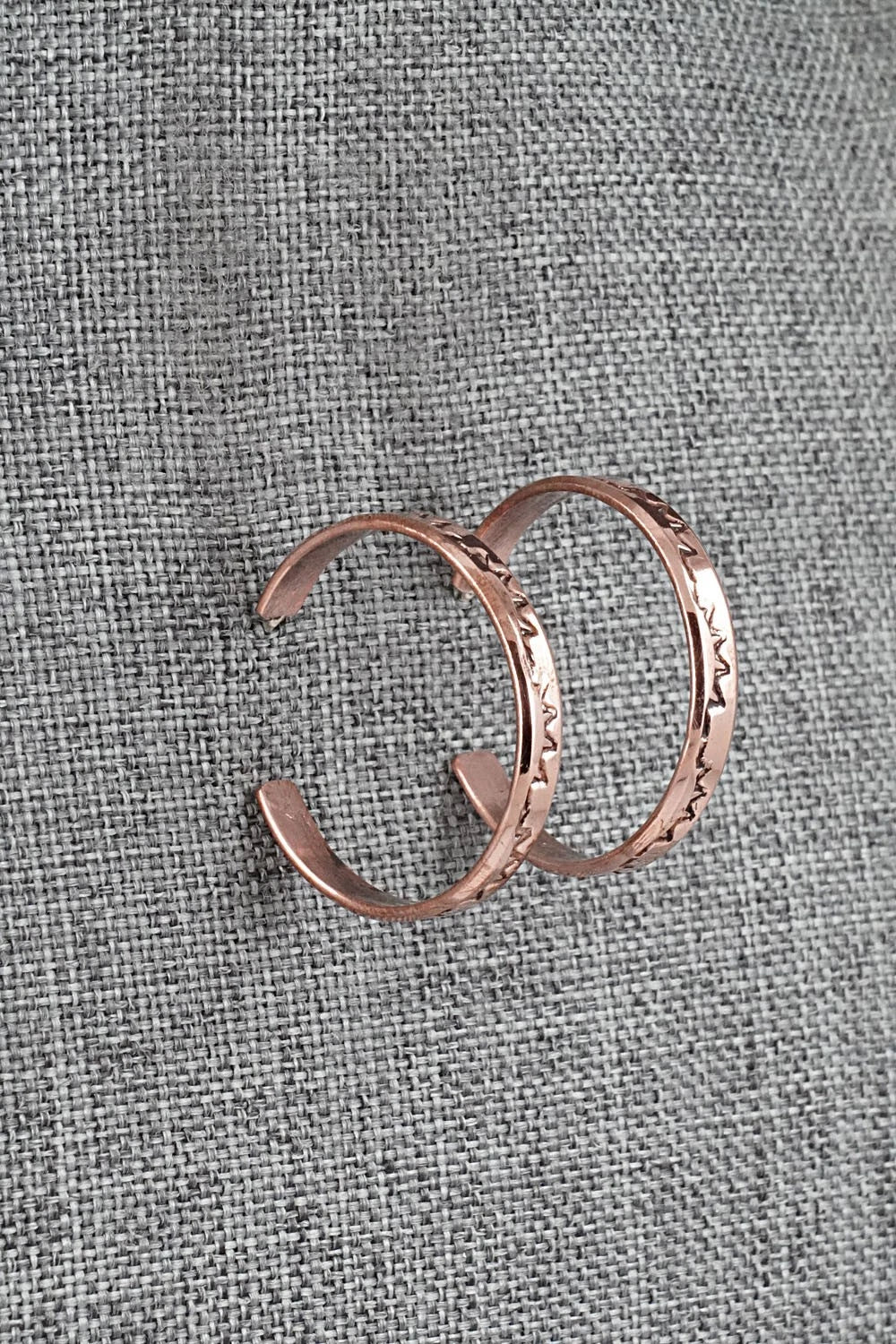 Copper Hoop Earrings - Elaine Tahe